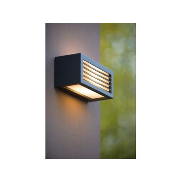 Lucide DIMO - Wandlamp Buiten - 1xE27 - IP54 - Antraciet