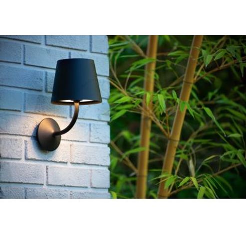 JUSTIN - Wandlamp Buiten - LED - 1x7W 3000K - IP65 - Zwart  Lucide