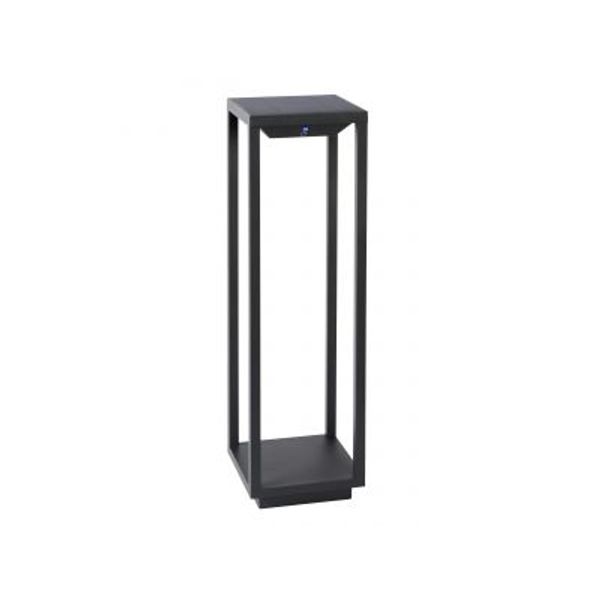 Lucide TENSO SOLAR - Sokkellamp Buiten - LED - 1x2,2W 3000K - IP54 - Antraciet