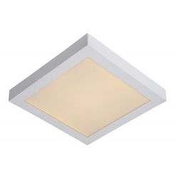 Lucide BRICE-LED - Plafonnière Badkamer - LED Dimb. - 1x30W 3000K - IP44 - Wit