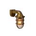 Lucide LEWIS - Wandlamp Buiten - 1xE27 - IP44 - Mat Goud / Messing