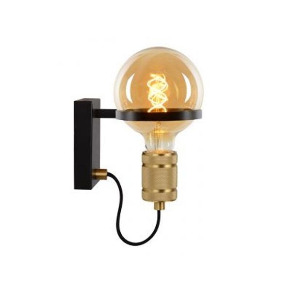 Lucide OTTELIEN - Wandlamp - Ø 17,7 cm - 1xE27 - Zwart