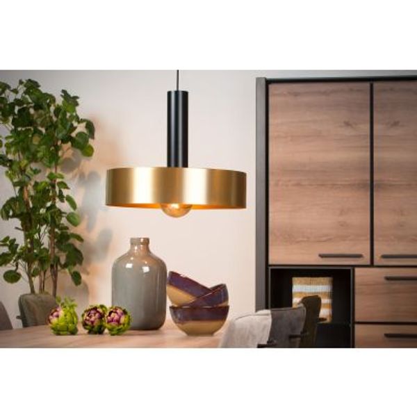 Lucide GIADA - Hanglamp - Ø 50 cm - 1xE27 - Mat Goud / Messing