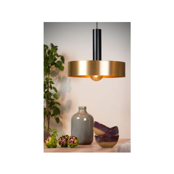 Lucide GIADA - Hanglamp - Ø 50 cm - 1xE27 - Mat Goud / Messing