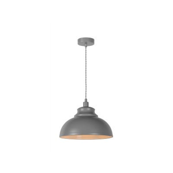 Lucide ISLA - Hanglamp - Ø 29 cm - 1xE14 - Grijs