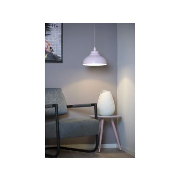 Lucide ISLA - Hanglamp - Ø 29 cm - 1xE14 - Roze