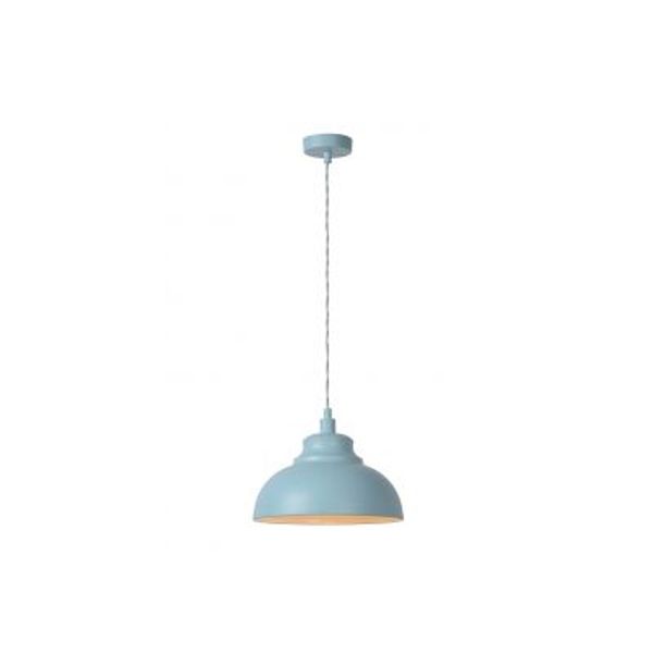 Lucide ISLA - Hanglamp - Ø 29 cm - 1xE14 - Pastel blauw