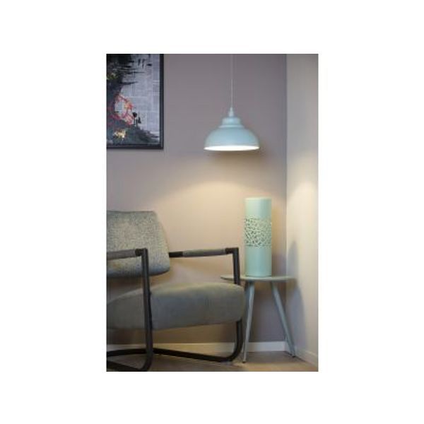 Lucide ISLA - Hanglamp - Ø 29 cm - 1xE14 - Pastel blauw