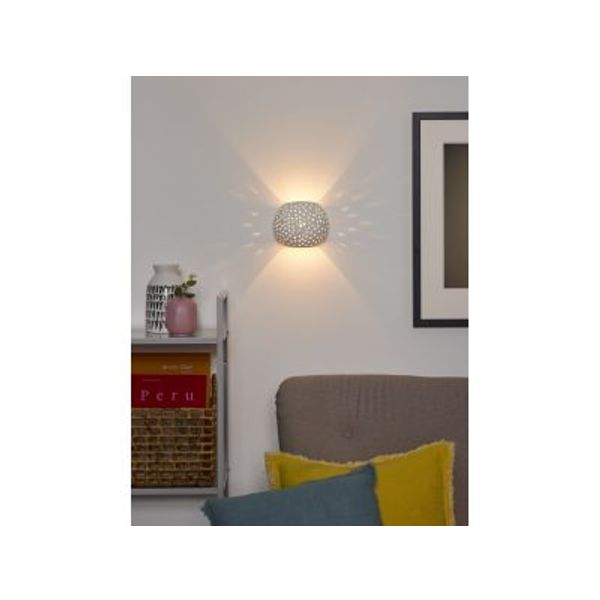 Lucide GIPSY - Wandlamp - 1xG9 - Wit