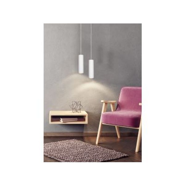 Lucide GIPSY - Hanglamp - Ø 7 cm - 1xGU10 - Wit