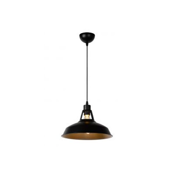 Lucide BRASSY-BIS - Hanglamp - Ø 31 cm - 1xE27 - Zwart