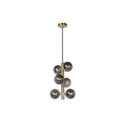 Lucide TYCHO - Hanglamp - Ø 25,5 cm - 6xG9 - Mat Goud / Messing