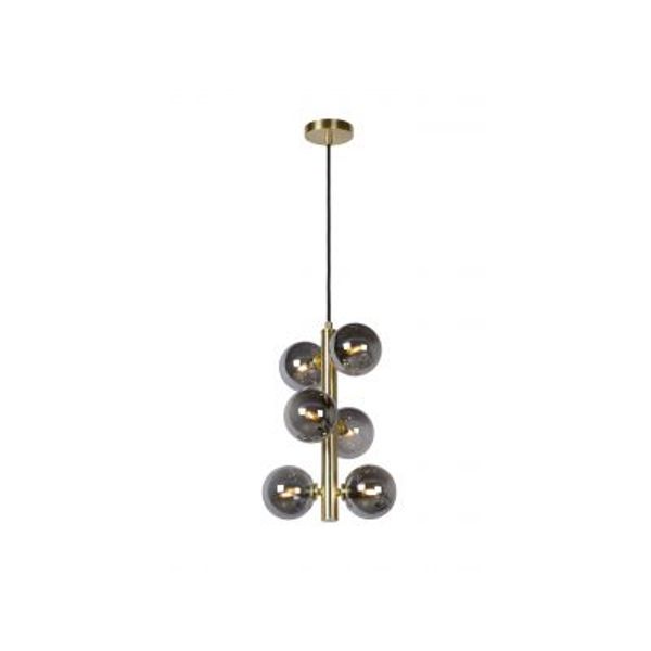 Lucide TYCHO - Hanglamp - Ø 25,5 cm - 6xG9 - Mat Goud / Messing