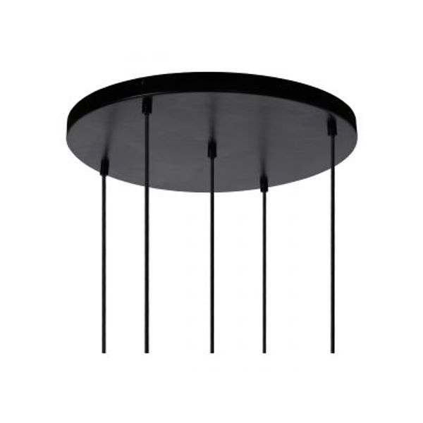 Lucide JOANET - Hanglamp - Ø 71 cm - 5xE27 - Fumé