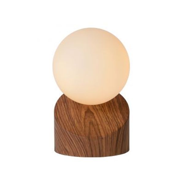 Lucide LEN - Tafellamp - Ø 10 cm - 1xG9 - Hout