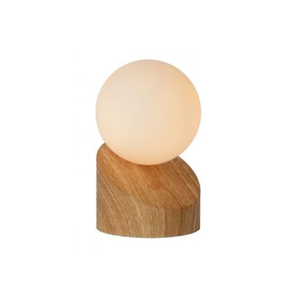 Lucide LEN - Tafellamp - Ø 10 cm - 1xG9 - Licht hout