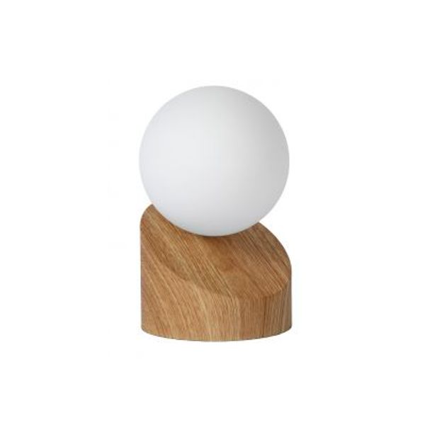 Lucide LEN - Tafellamp - Ø 10 cm - 1xG9 - Licht hout