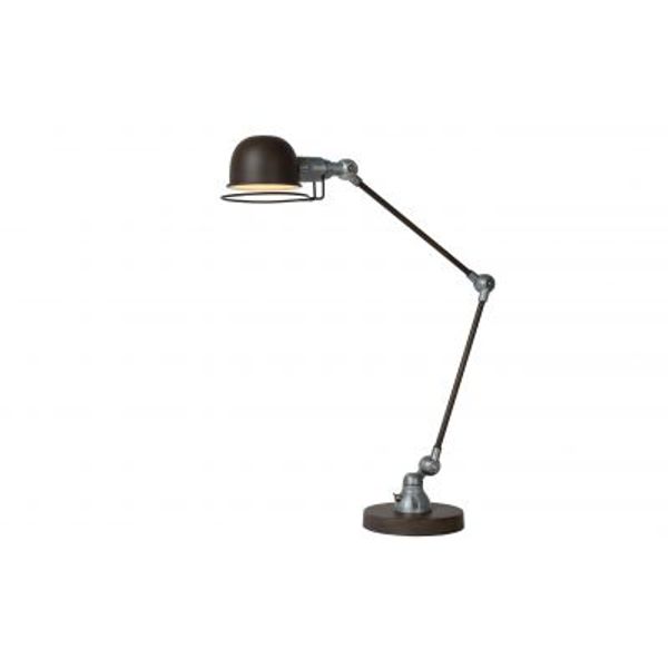 Lucide HONORE - Bureaulamp - 1xE14 - Roest bruin