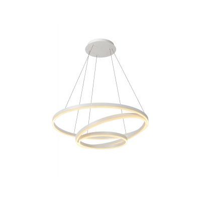 TRINITI - Hanglamp - Ø 80 cm - LED Dimb. - 3000K - Wit  Lucide