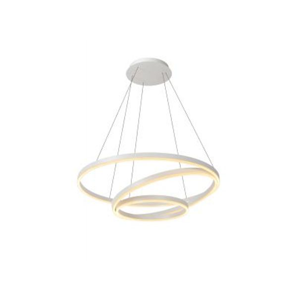 Lucide TRINITI - Hanglamp - Ø 80 cm - LED Dimb. - 3000K - Wit