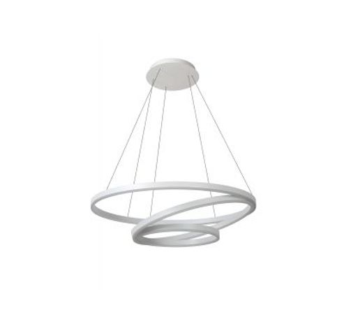 TRINITI - Hanglamp - Ø 80 cm - LED Dimb. - 3000K - Wit  Lucide