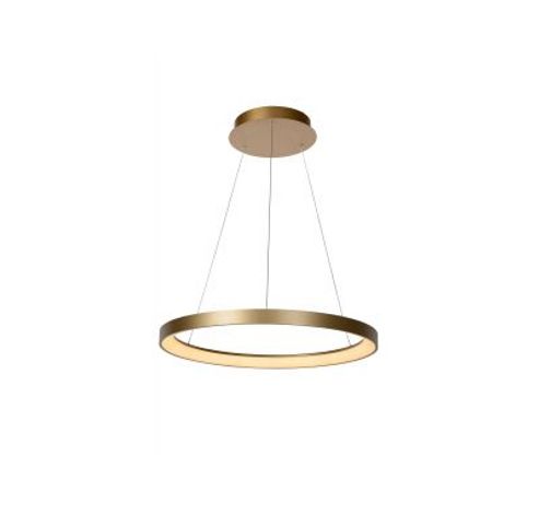 VIDAL - Hanglamp - Ø 58 cm - LED Dimb. - 1x48W 2700K - Mat Goud / Messing  Lucide