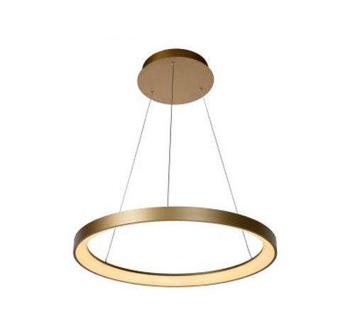 VIDAL - Hanglamp - Ø 58 cm - LED Dimb. - 1x48W 2700K - Mat Goud / Messing  Lucide