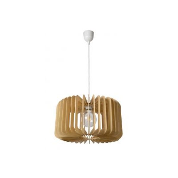 Lucide ETTA - Hanglamp - Ø 39 cm - 1xE27 - Licht hout