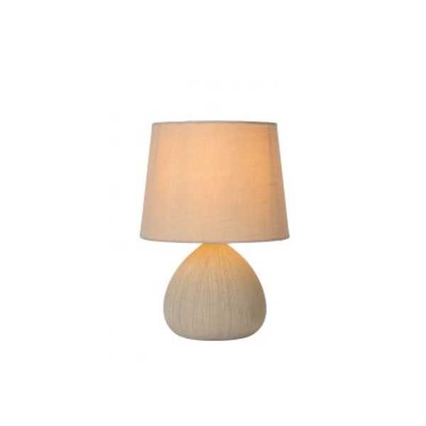 Lucide RAMZI - Tafellamp - Ø 18 cm - 1xE14 - Beige