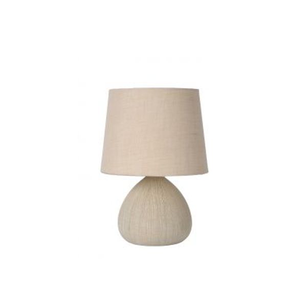 Lucide RAMZI - Tafellamp - Ø 18 cm - 1xE14 - Beige