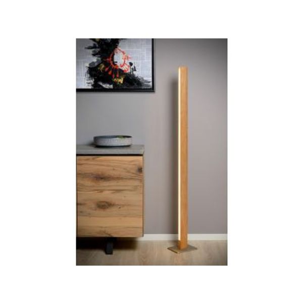 Lucide SYTZE - Vloerlamp - LED Dimb. - 1x30W 3000K - Licht hout