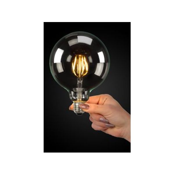 Lucide G125 - Filament lamp - Ø 12,5 cm - LED Dimb. - E27 - 1x5W 2700K - Transparant