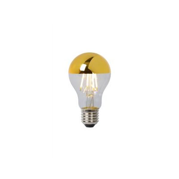 Lucide A60 SPIEGEL - Filament lamp - Ø 6 cm - LED Dimb. - E27 - 1x5W 2700K - Goud