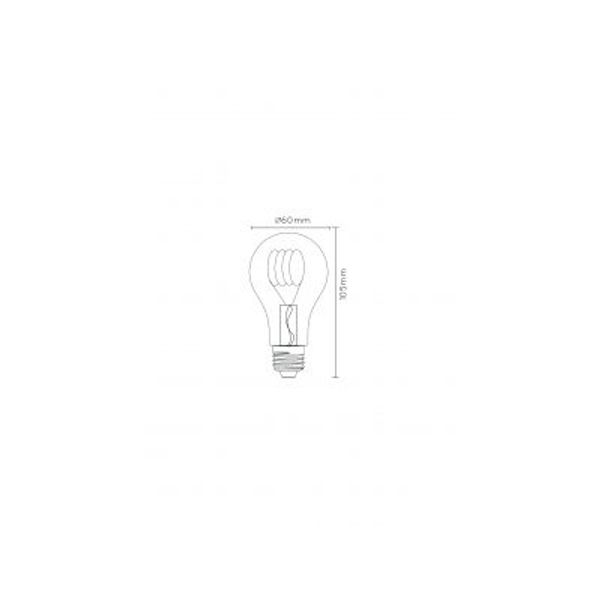 Lucide A60 TWILIGHT SENSOR - Filament lamp Buiten - Ø 6 cm - LED - E27 - 1x4W 2200K - Amber