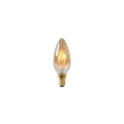 Lucide C35 - Filament lamp - Ø 3,5 cm - LED Dimb. - E14 - 1x3W 2200K - Amber