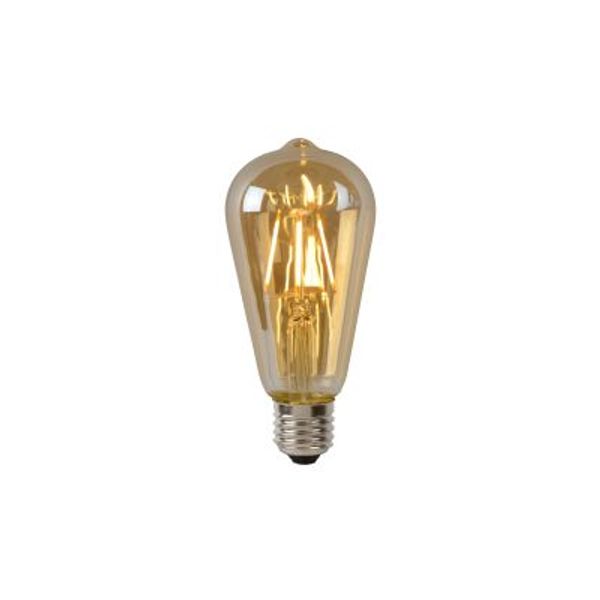 Lucide ST64 - Filament lamp - Ø 6,4 cm - LED Dimb. - E27 - 1x5W 2700K - Amber