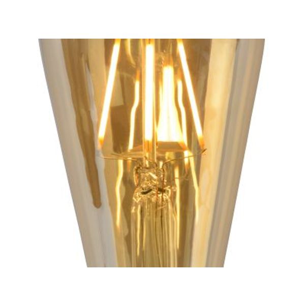 Lucide ST64 - Filament lamp - Ø 6,4 cm - LED Dimb. - E27 - 1x5W 2700K - Amber