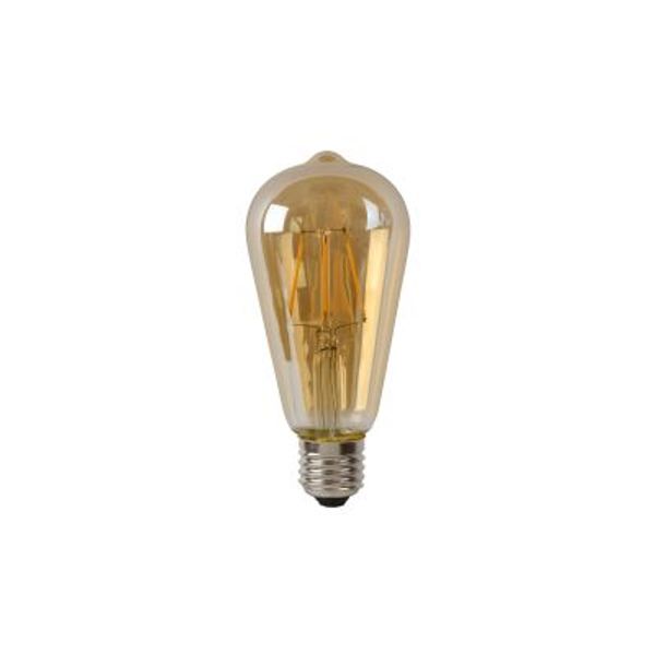 Lucide ST64 - Filament lamp - Ø 6,4 cm - LED Dimb. - E27 - 1x5W 2700K - Amber