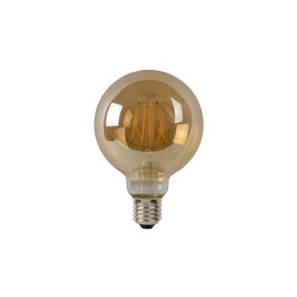 Lucide G95 - Filament lamp - Ø 9,5 cm - LED Dimb. - E27 - 1x5W 2700K - Amber