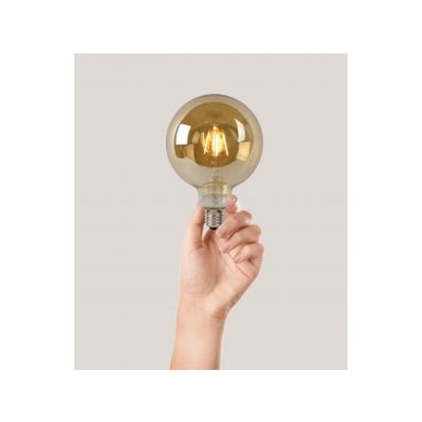 Lucide G125 - Filament lamp - Ø 12,5 cm - LED Dimb. - E27 - 1x80W 2700K - Transparant