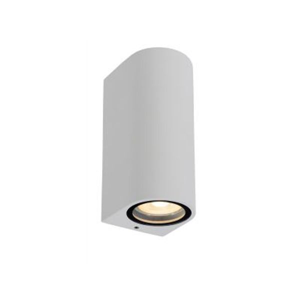 Lucide ZARO - Wandspot Buiten - 2xGU10 - IP44 - Wit