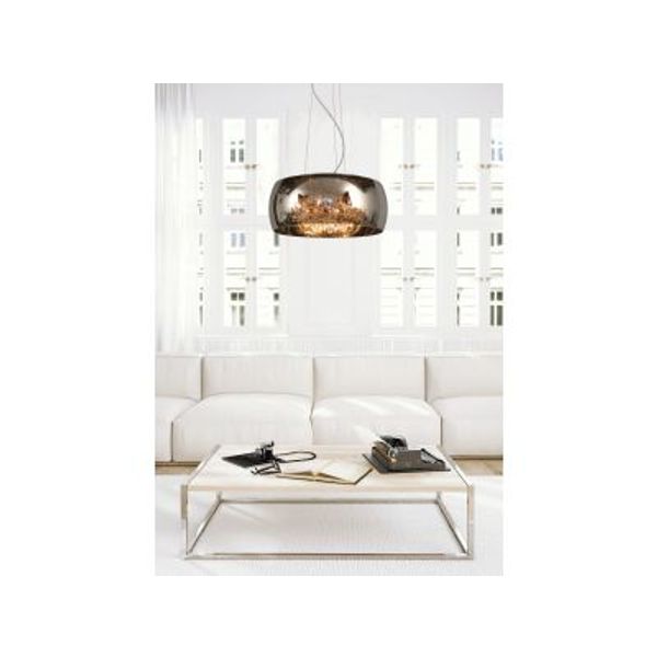 Lucide PEARL - Hanglamp - Ø 50 cm - 6xG9 - Chroom