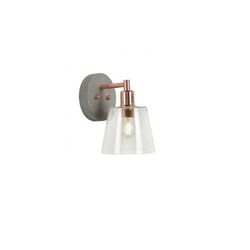 Lucide VITRI - Wandlamp - Ø 13 cm - 1xE14 - Koper