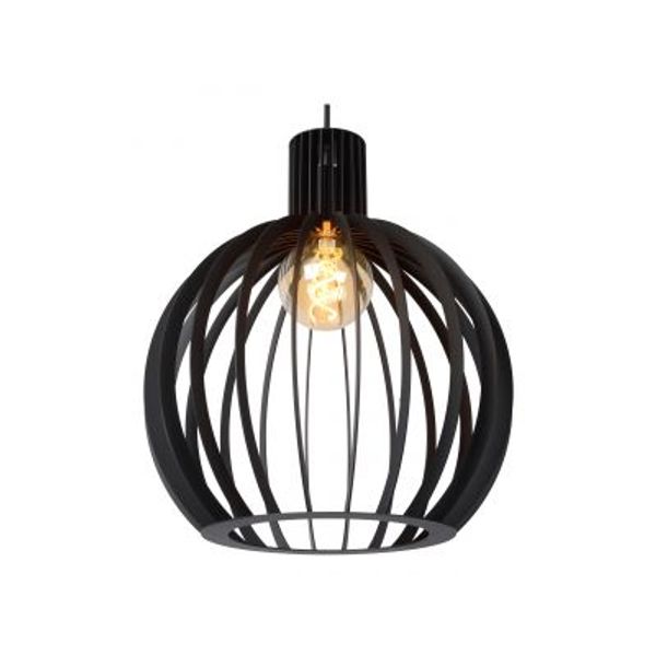 Lucide MIKAELA - Hanglamp - Ø 35 cm - 2xE27 - Zwart