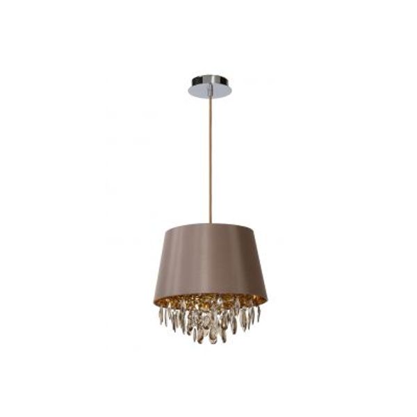 Lucide DOLTI - Hanglamp - Ø 30,5 cm - 1xE27 - Taupe