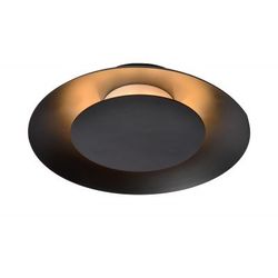 Lucide FOSKAL - Plafonnière - Ø 21,5 cm - LED - 1x6W 2700K - Zwart