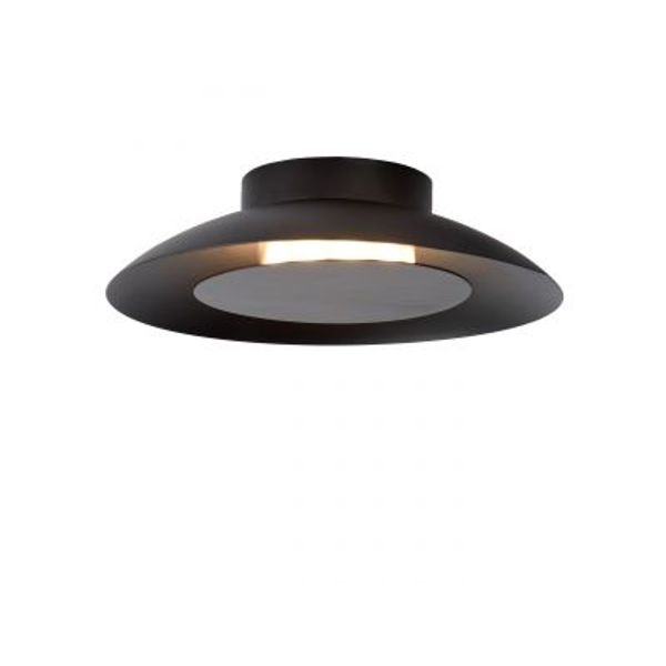 Lucide FOSKAL - Plafonnière - Ø 21,5 cm - LED - 1x6W 2700K - Zwart