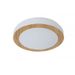 Lucide DIMY - Plafonnière Badkamer - Ø 28,6 cm - LED Dimb. - 1x12W 3000K - IP21 - 3 StepDim - Licht hout