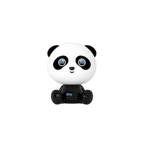 Lucide DODO PANDA Tafellamp Kinderkamer LED Dimbaar 1x3W - 3 StepDim - Zwart