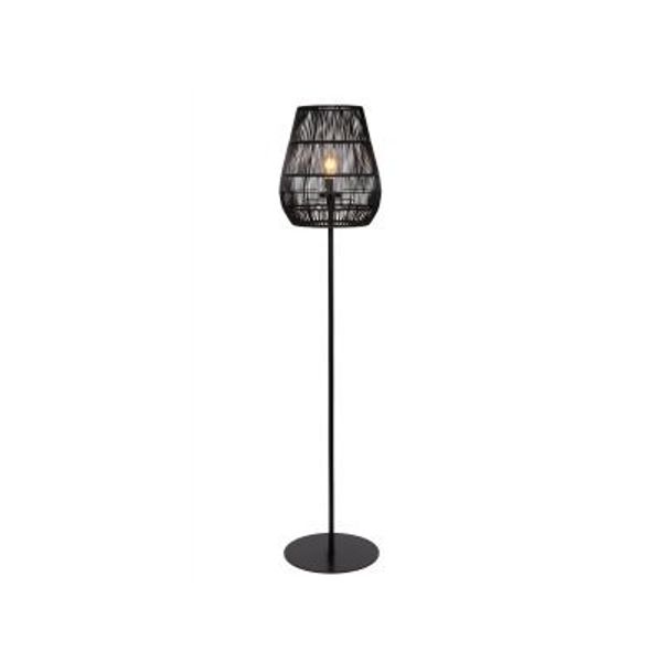 Lucide NERIDA Vloerlamp Buiten-Zwart-Ø35-1xE27-40W-IP44